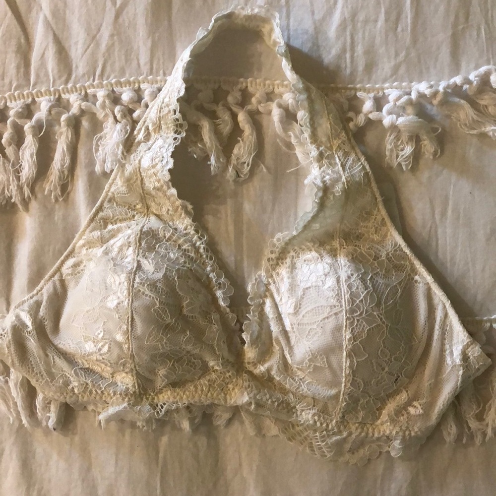 BRAND NEW Abercrombie and Fitch white bralette